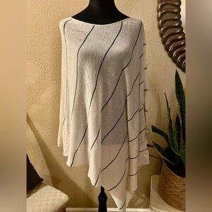 Mystree Cream Knit Poncho